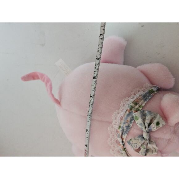 Vintage Stuff Plush Mama Pig And 4 Stuffed Animal Piglets Zippered Tummy Pouch - Picture 11 of 12